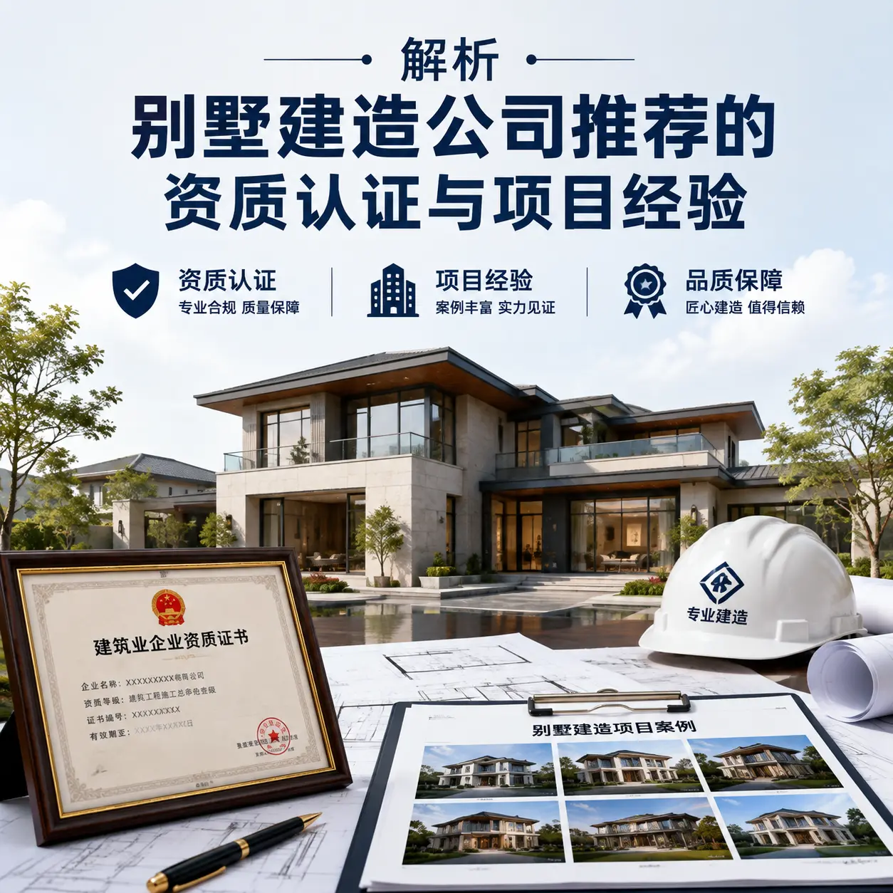 解析 花溪 别墅建造公司推荐的资质认证与项目经验