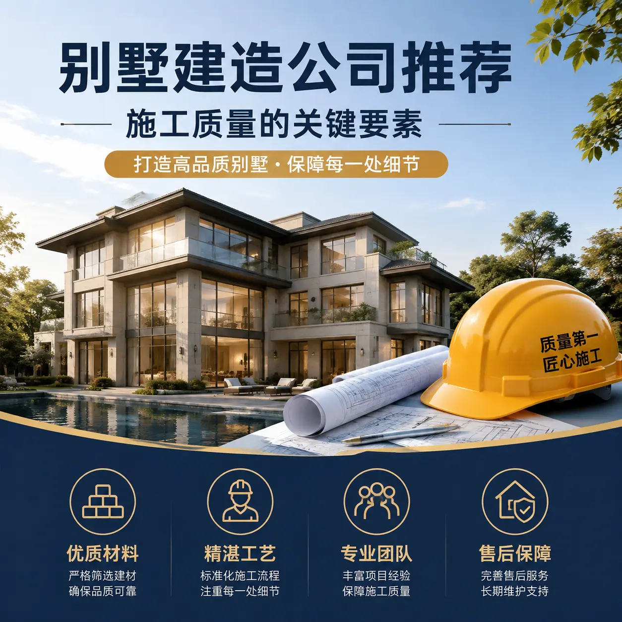 别墅建造公司推荐： 花溪 施工质量的关键要素