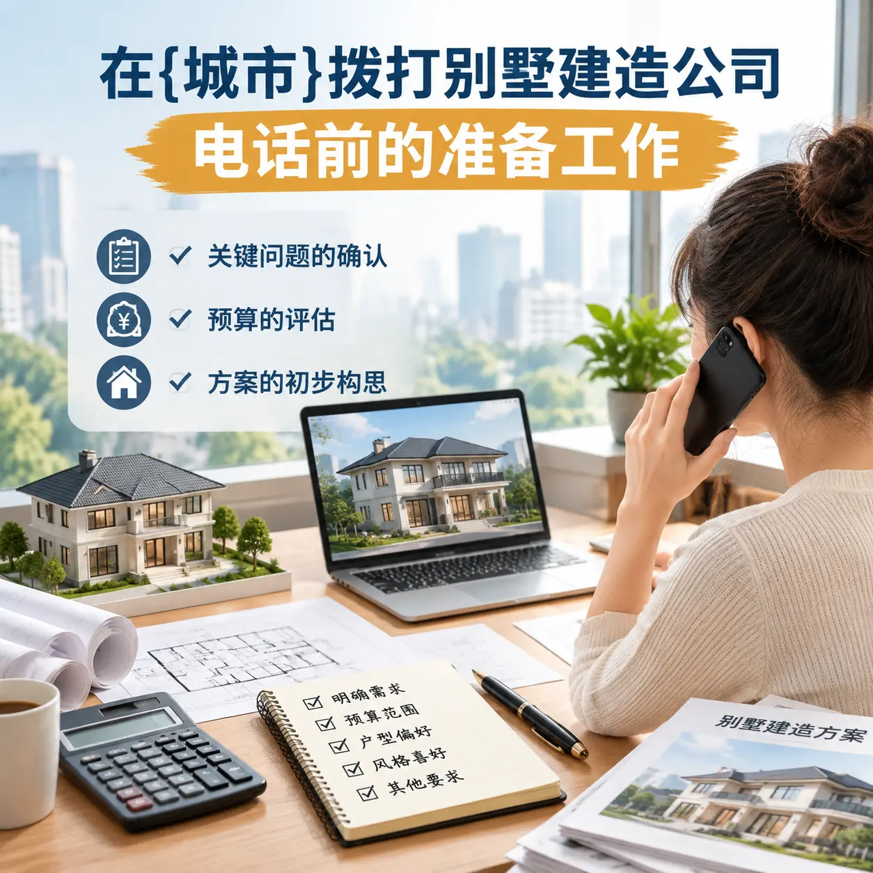 在花溪拨打别墅建造公司电话前的准备工作